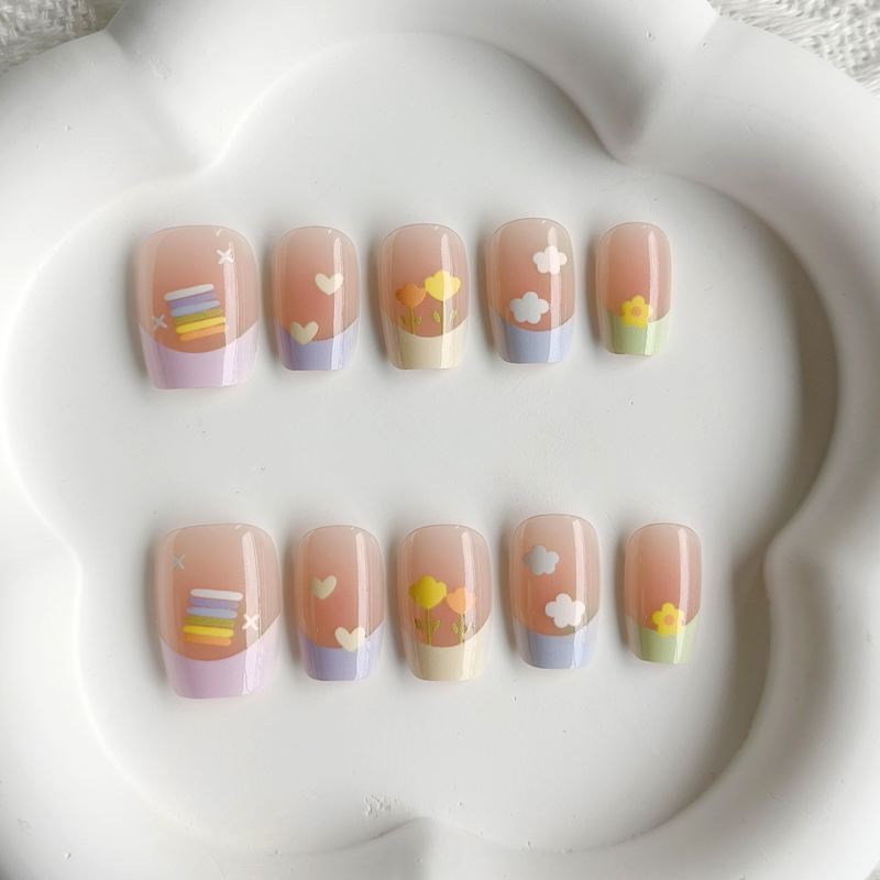 Nail Art Y2K - 10Pcs Women Spring Fresh and Delicate