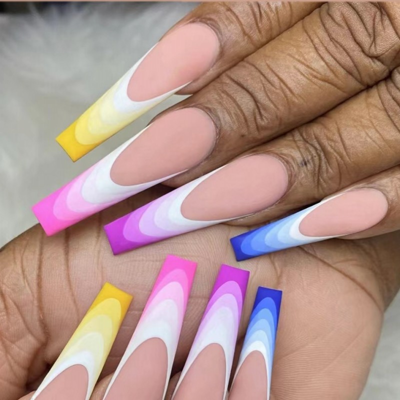 Nail Art Y2K - Short Medium fake nails for women