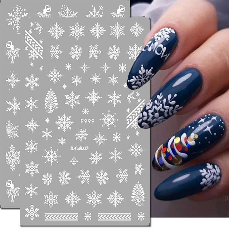 3d Nail Art Stickers Christmas - Nail Art Xmas Tree recension och pris