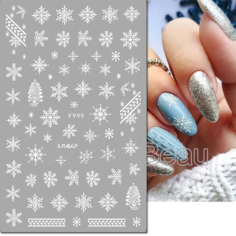 3d Nail Art Stickers Christmas - Nail Art Xmas Tree recension och pris