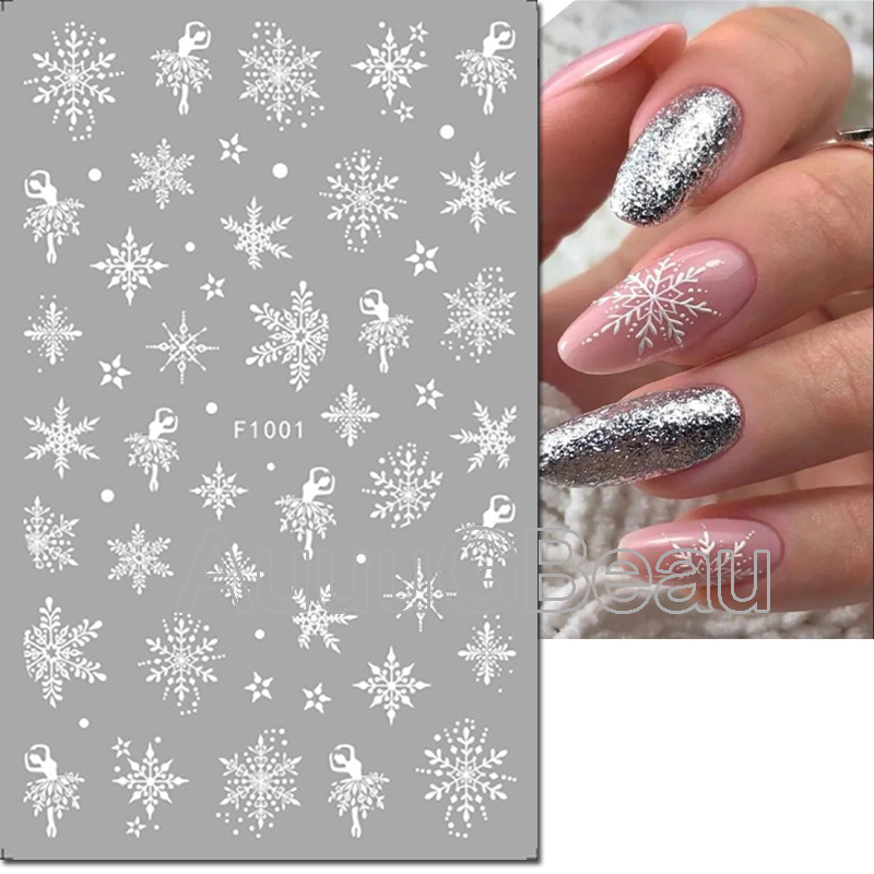 3d Nail Art Stickers Christmas - Nail Art Xmas Tree recension och pris