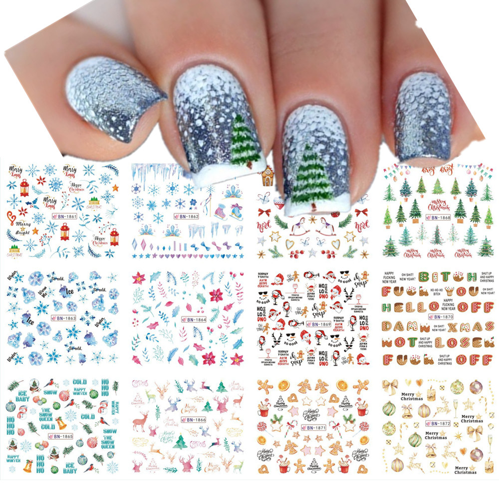 12patterns Christmas Nail Wate - Nail Art Xmas Tree recension och pris