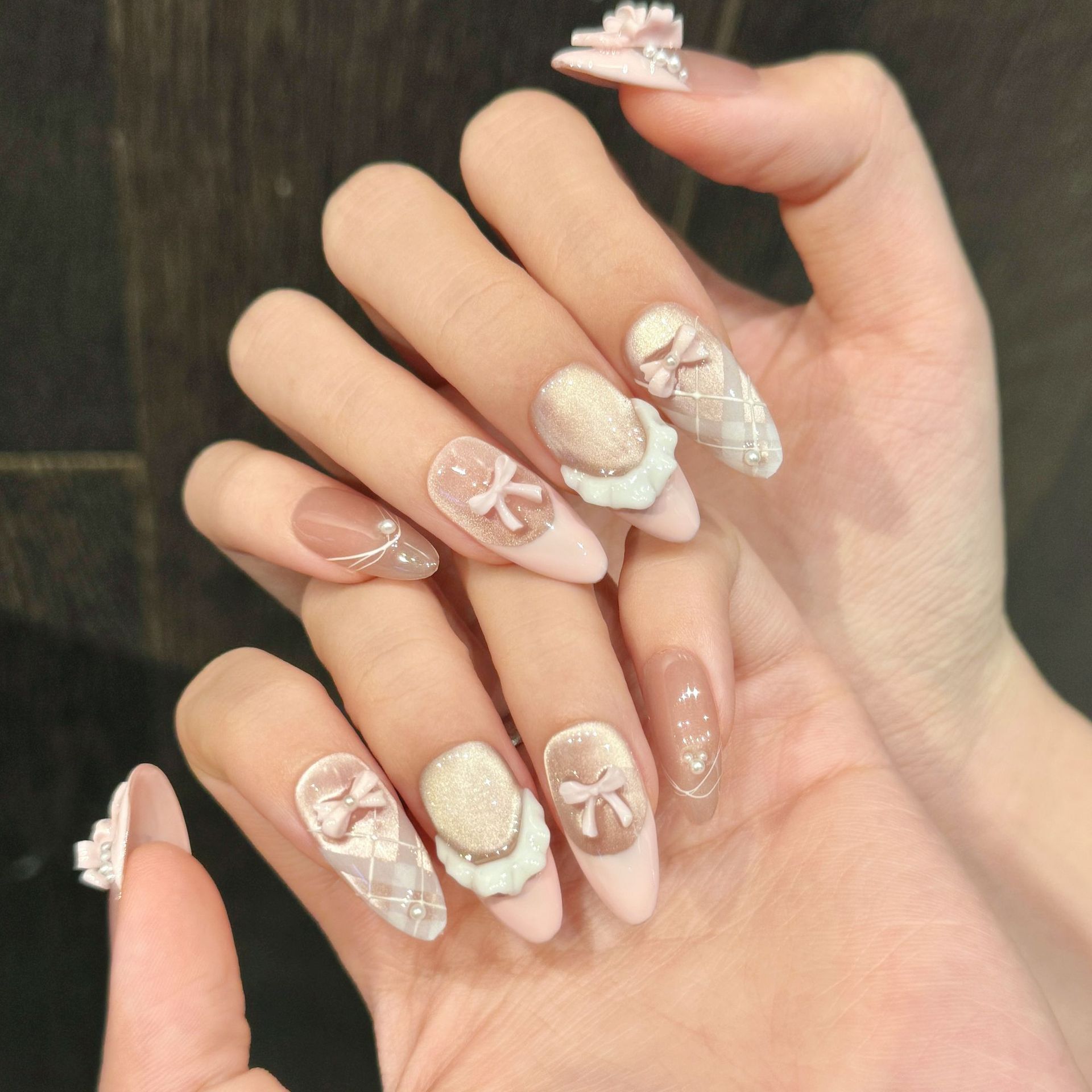 10pcs Handmade Press on Nails  - Nail Art Y2K recension och pris