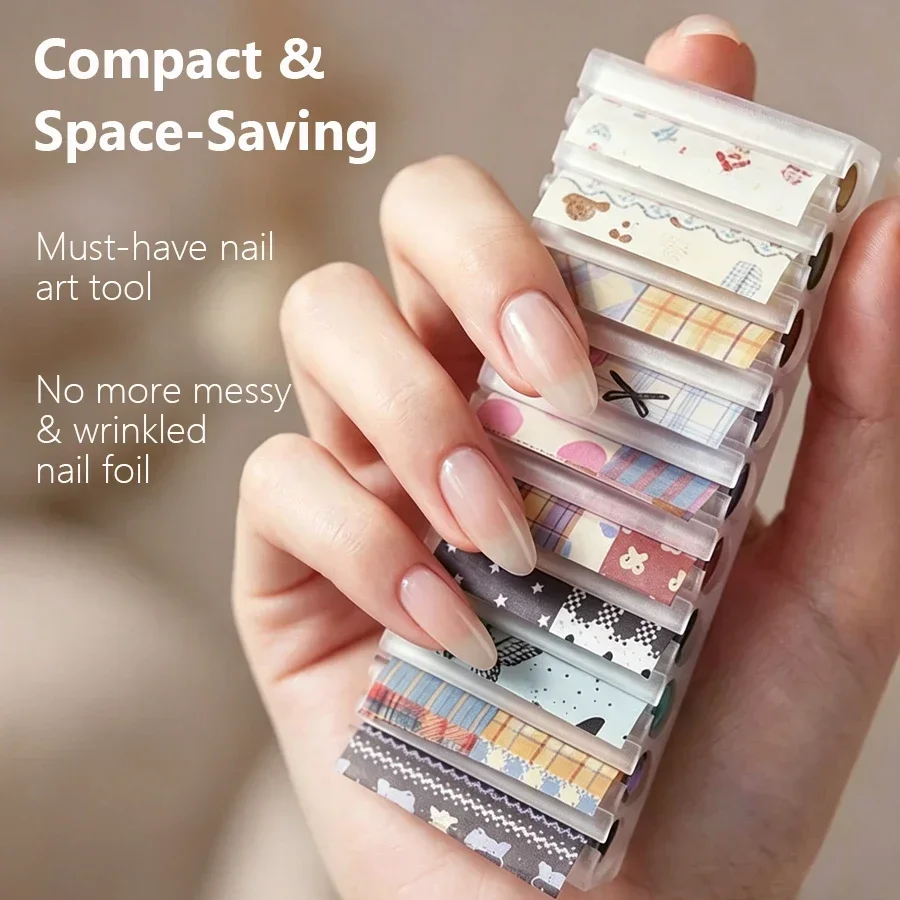 Portable 10-Grid Nail Starry F - Nail Art Pinterest recension och pris