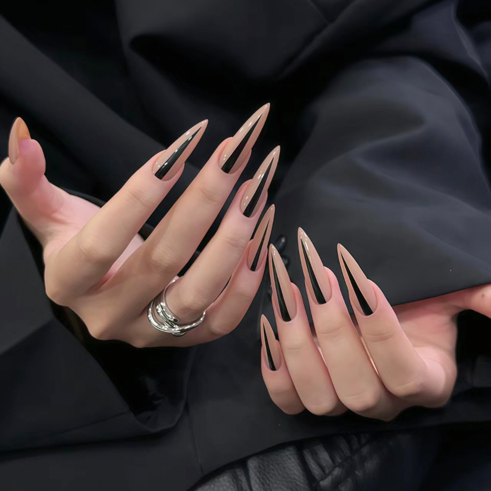 24Pcs Long Stiletto False Nail - Nail Art Y2K recension och pris
