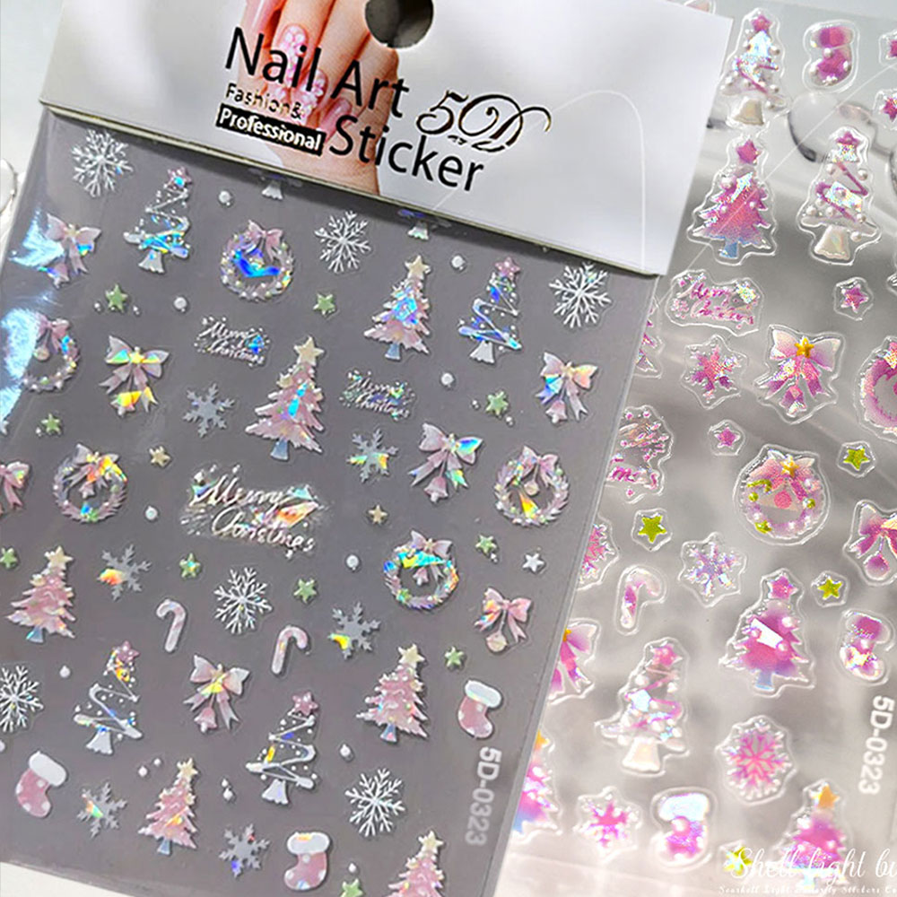 1pcs Aurora Pink Christmas Tre - Nail Art Xmas Tree recension och pris
