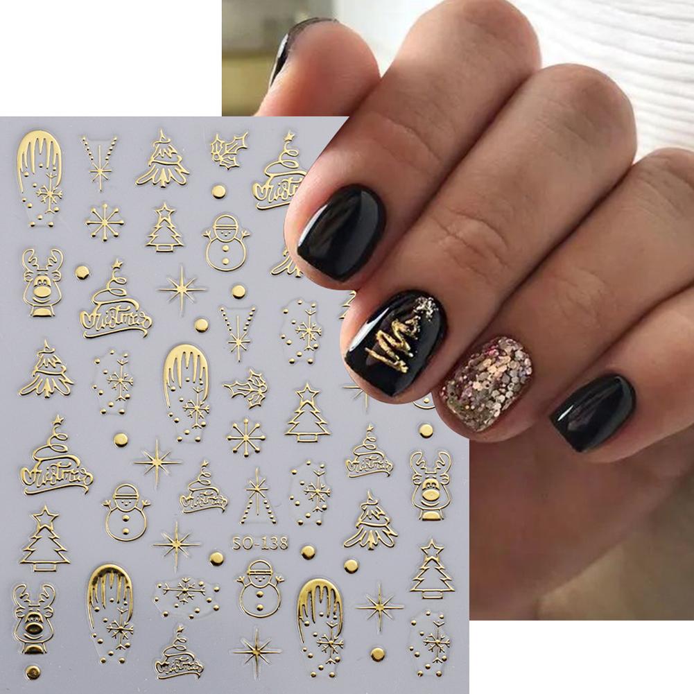 Christmas Nail Art Stickers Na - Nail Art Xmas Tree recension och pris