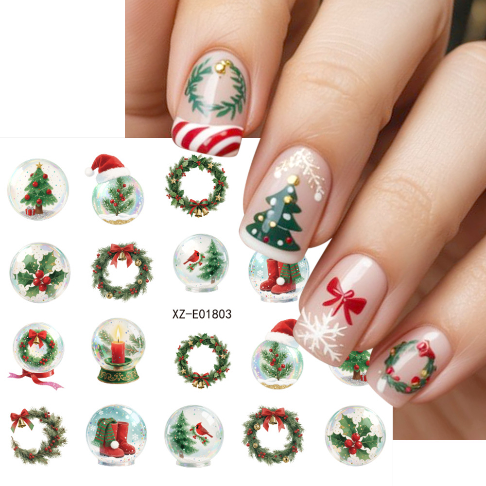 30pcs/set Christmas Nail Art S - Nail Art Xmas Tree recension och pris
