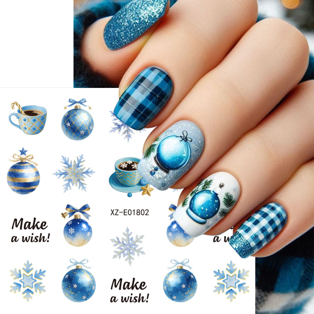 30pcs/set Christmas Nail Art S - Nail Art Xmas Tree recension och pris