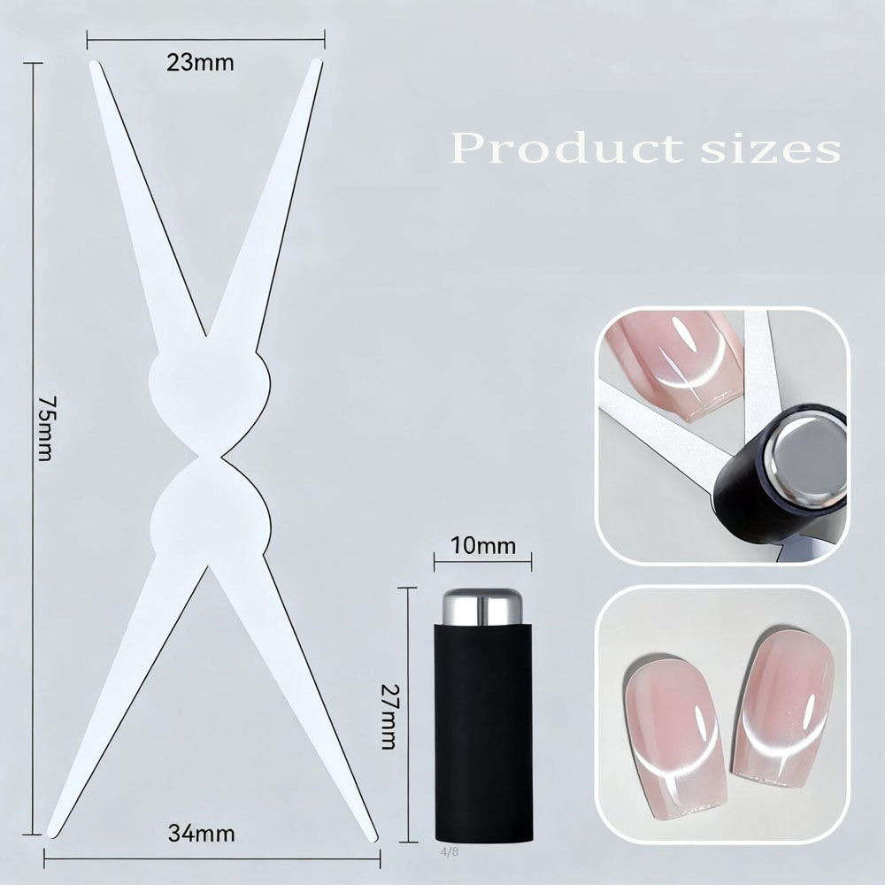 3D Double Headed Nails French  - Nail Gel Polish Set recension och pris