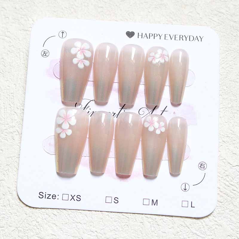 10 Pcs Women French Style High - Nail Art Y2K recension och pris
