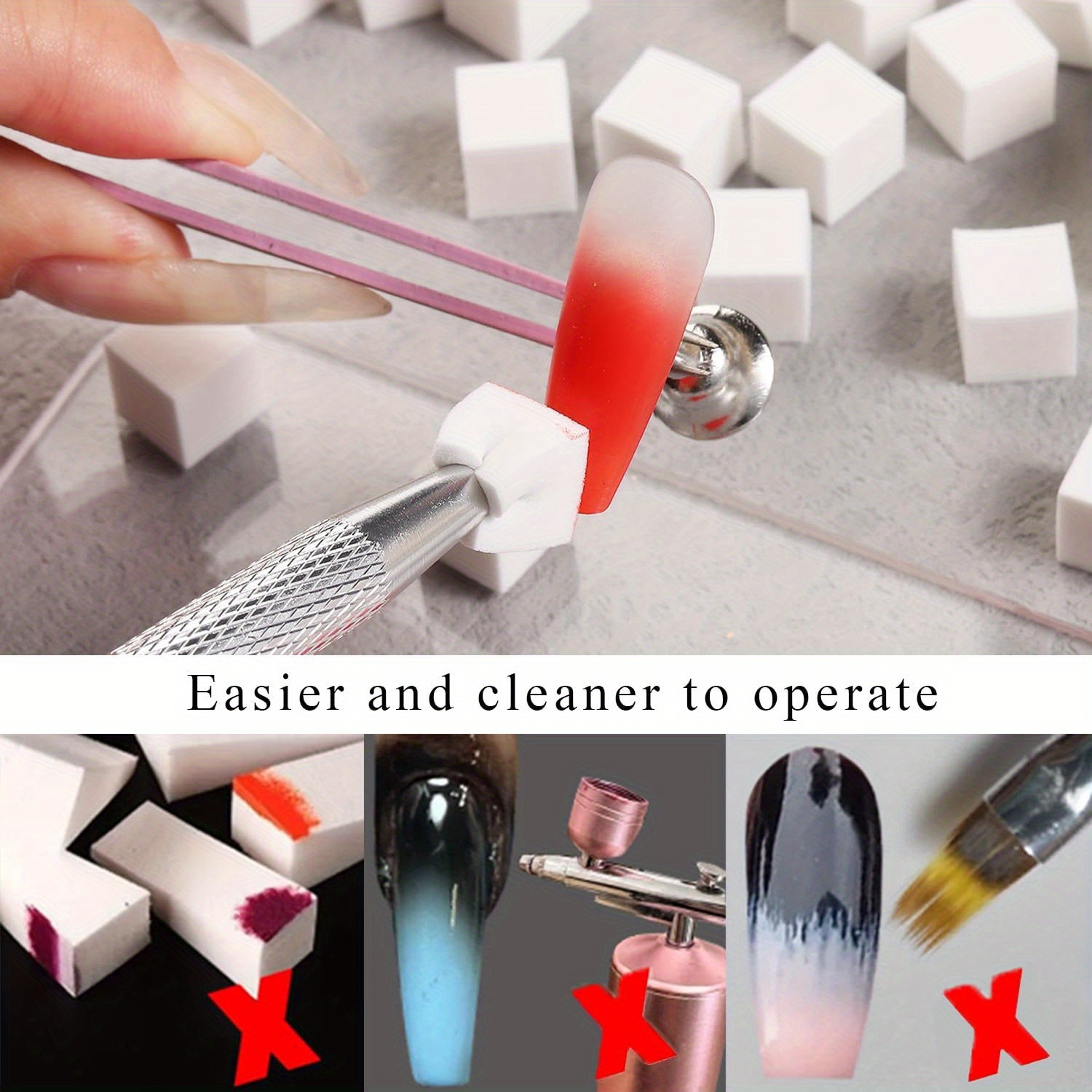 1/50/100Pcs Square Nail Art Sp - Nail Art Pinterest recension och pris