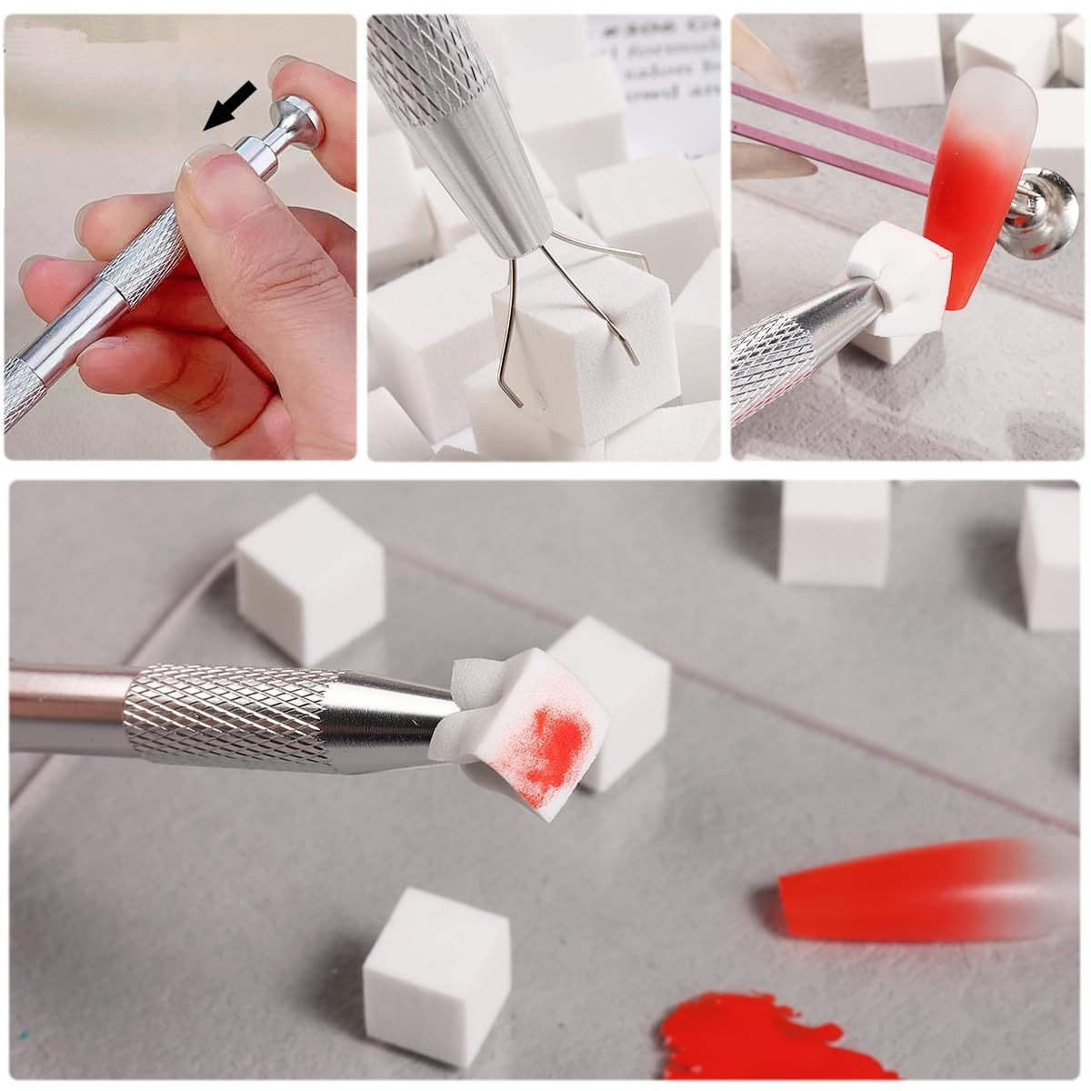 1/50/100Pcs Square Nail Art Sp - Nail Art Pinterest recension och pris