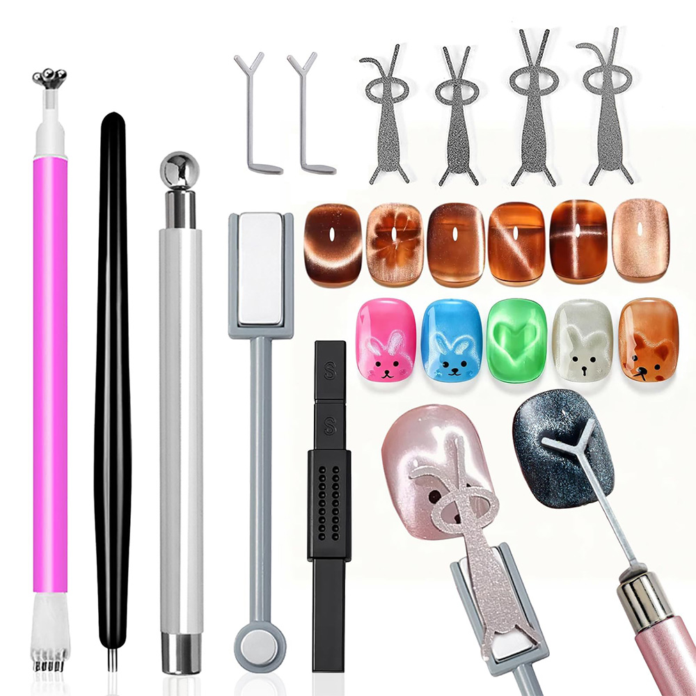 11Pcs Cat Eye Nail Art Magnet  - Nail Gel Polish Set recension och pris