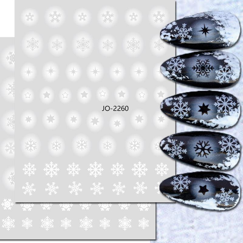 Nail Art 3d Decals White Hollo - Nail Art Xmas Tree recension och pris