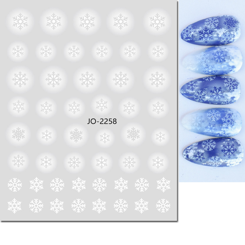 Nail Art 3d Decals White Hollo - Nail Art Xmas Tree recension och pris