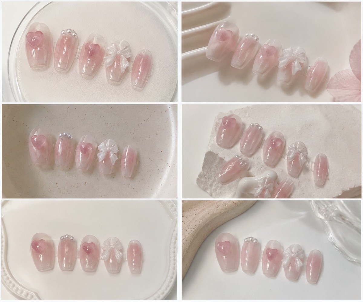 Cute Pink Sweet Princess Remov - Nail Art Y2K recension och pris
