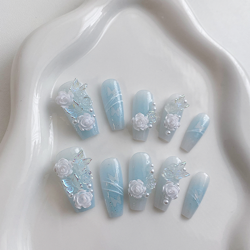 10 Pieces of Handmade Coffin S - Nail Art Y2K recension och pris