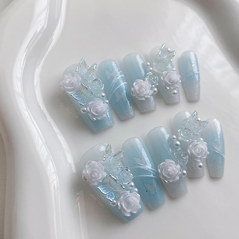 10 Pieces of Handmade Coffin S - Nail Art Y2K recension och pris