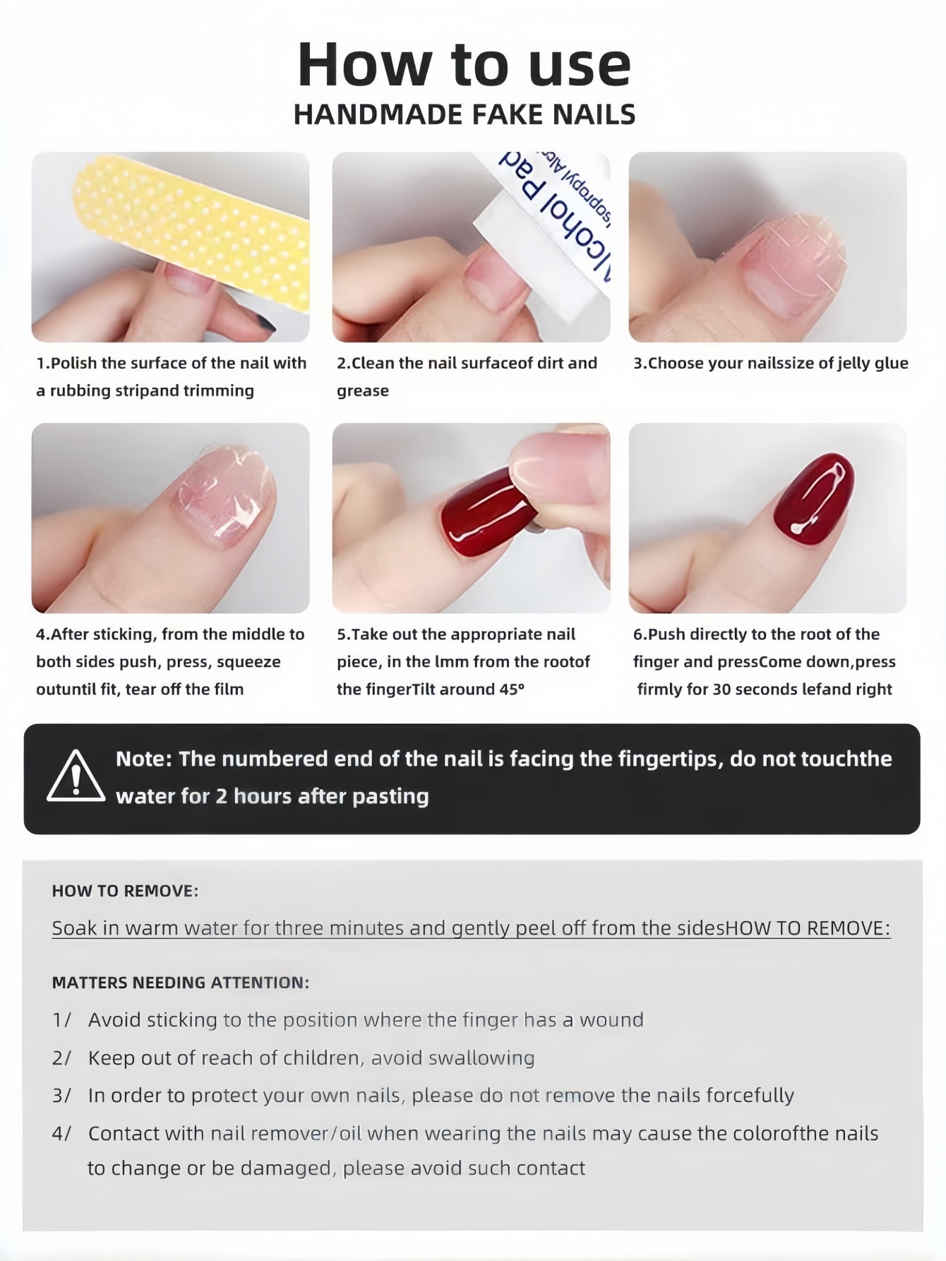 10 Almond-Shaped Nails, Black  - Nail Art Y2K recension och pris