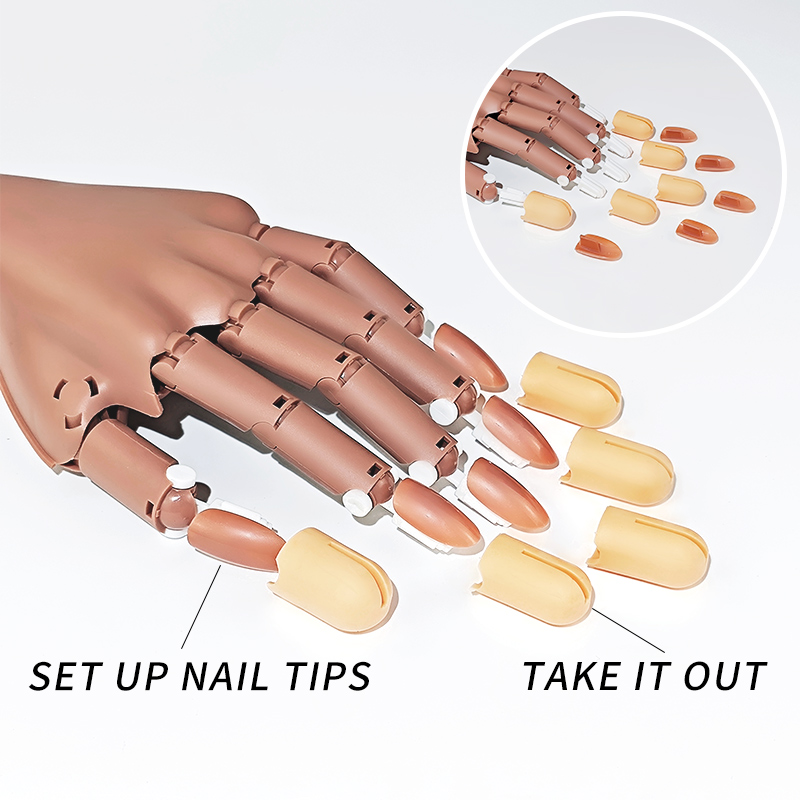 Nail Fake Practice Hand Movabl - Nail Art Pinterest recension och pris
