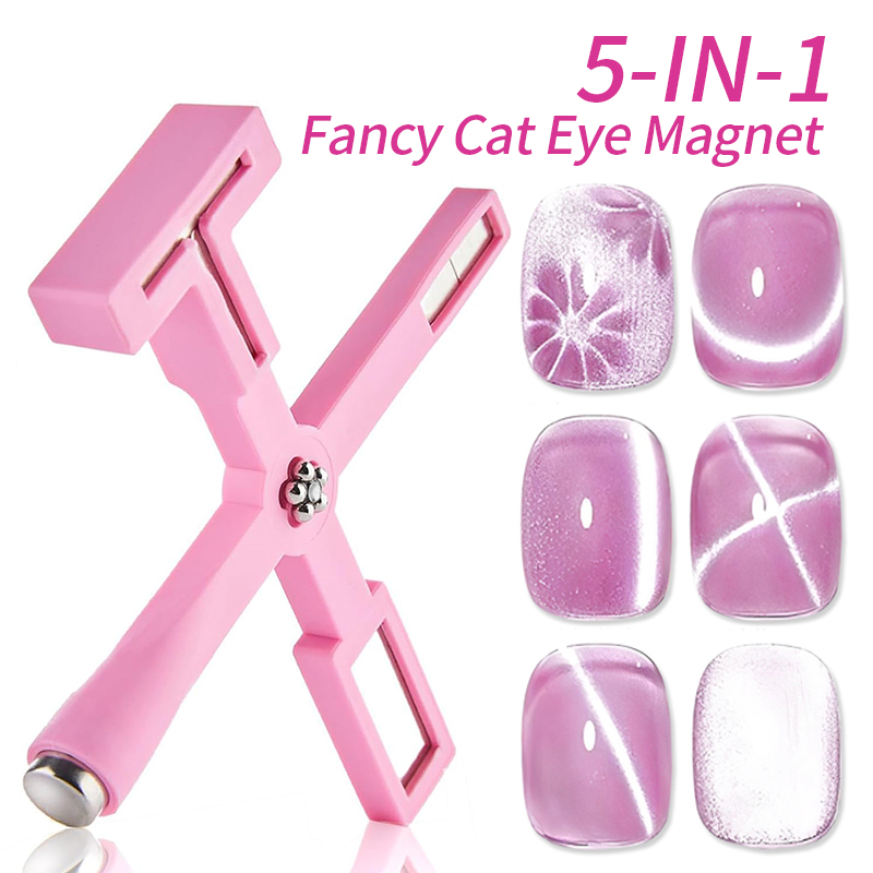 5 In1 Pattern Nail Magnet Cat  - Nail Art Maroon recension och pris