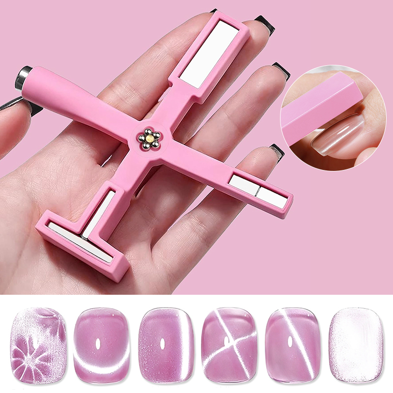 5 In1 Pattern Nail Magnet Cat  - Nail Art Maroon recension och pris