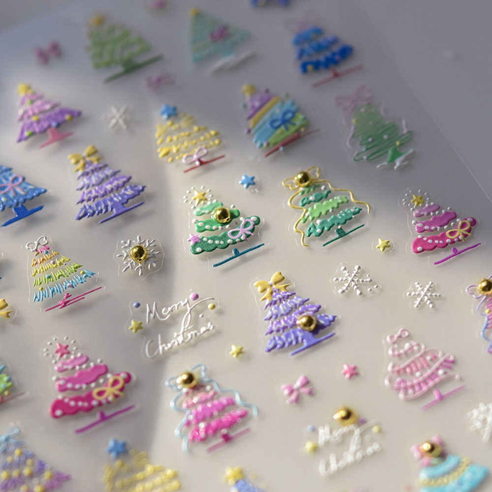 Christmas Nail Art Stickers De - Nail Art Xmas Tree recension och pris