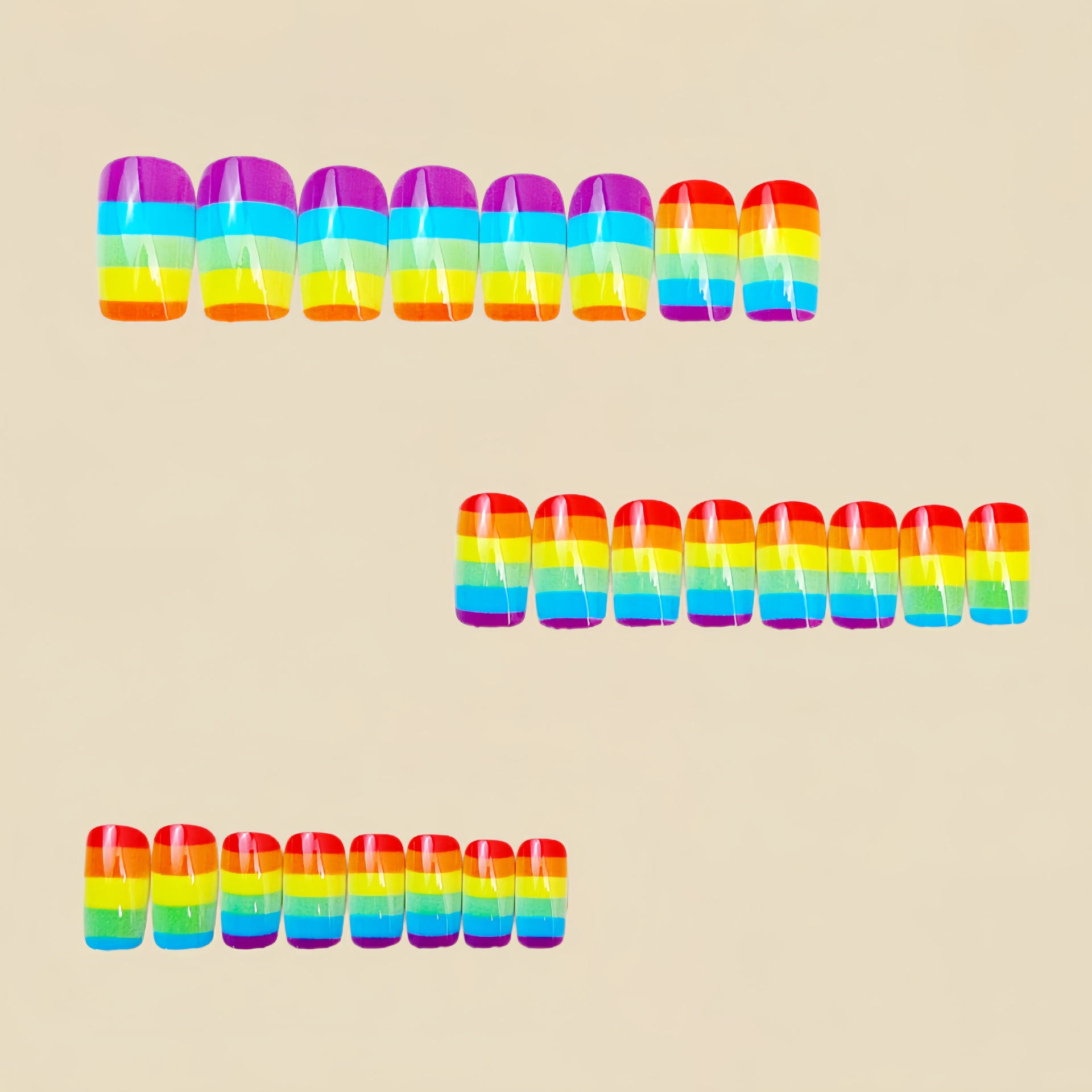 24pcs/set colorful fake nails  - Nail Art Y2K recension och pris